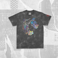 Fleurs de Zacari (DARKBEAUTY) oversized,unfinished t-shirt