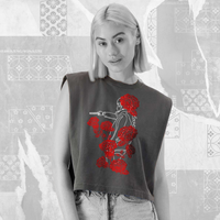 YUSUF (Fleurs de Zacari: Love not War) WMN muscle t-shirt
