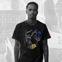 Fleurs de Zacari (DARKBEAUTY) oversized,unfinished t-shirt