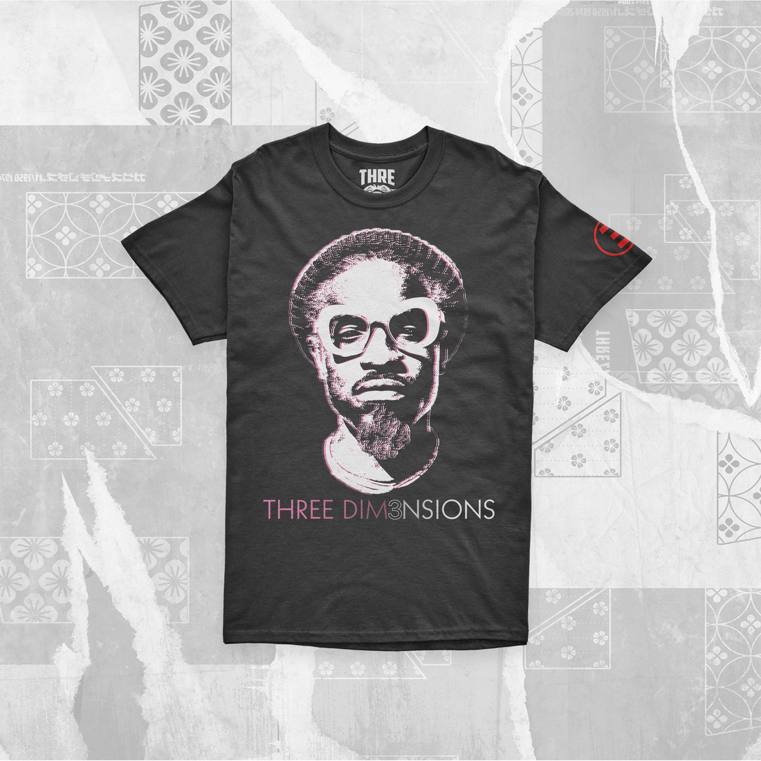 THREE DIM3NSIONS (St. Zacari) t-shirt