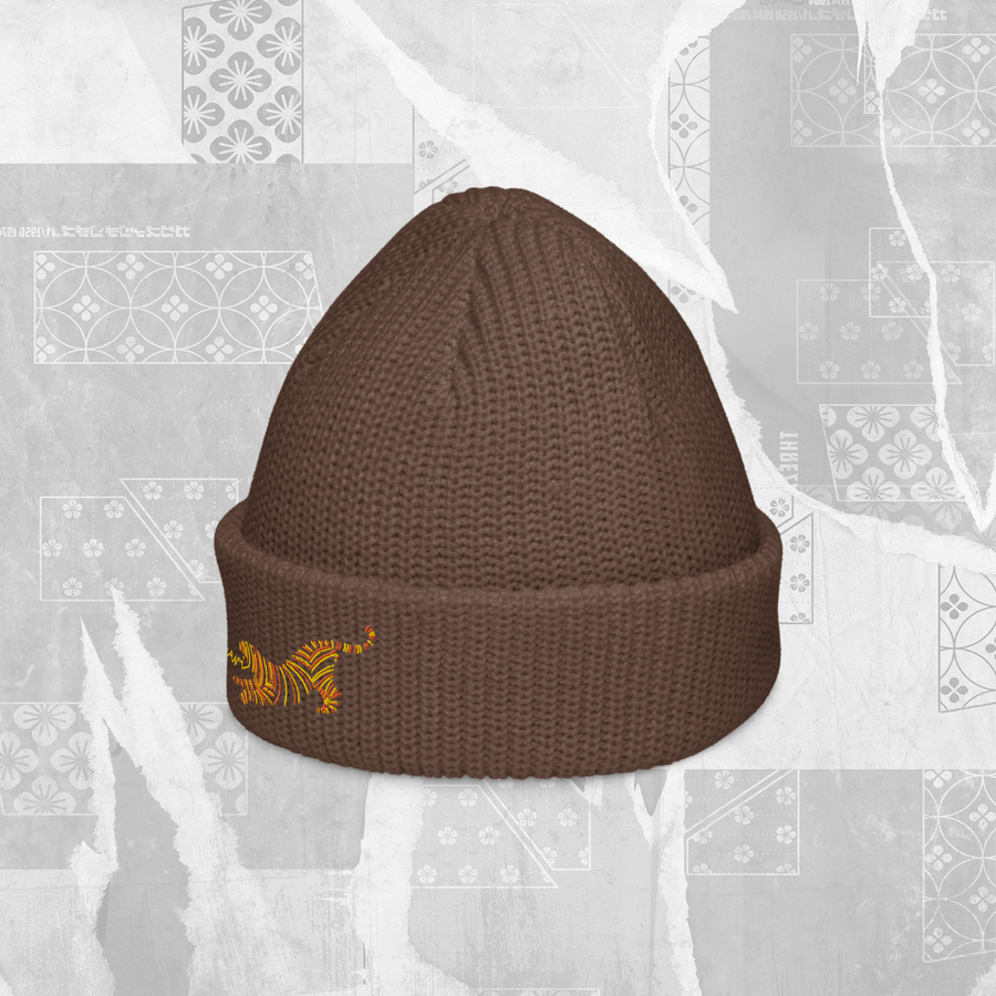 Tiger Pounce fisherman beanie